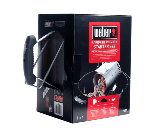 Weber Grill ogrodowy zestaw do rozpalania komin brykiet 2kg 6 szt rozpałki - 1038818 - zdjęcie 3